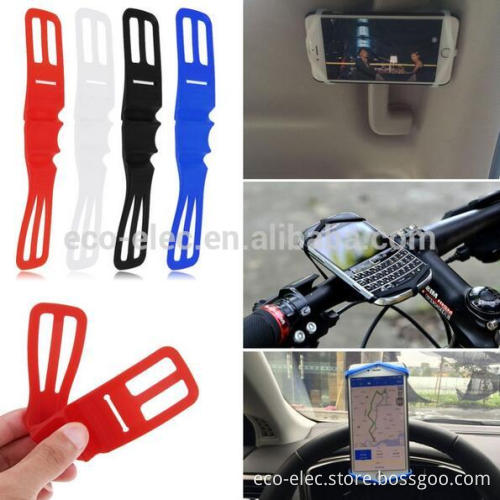 Universal Silicone Smart Phone Mount Holder Stand Fit for Bike Bicycle